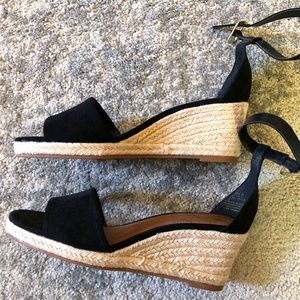 Black Espradilles Wedges